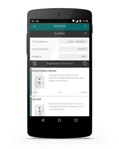 Basketball Übungen in der App finden Basketball Übungen in der App finden