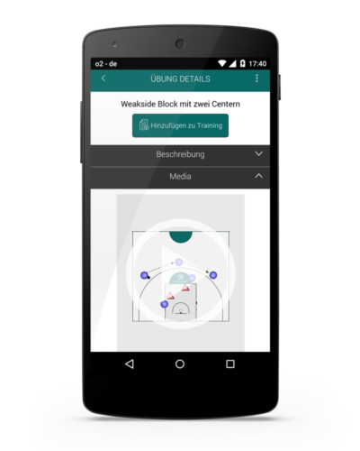 Details Basketball Übungen in der App Details Basketball Übungen in der App